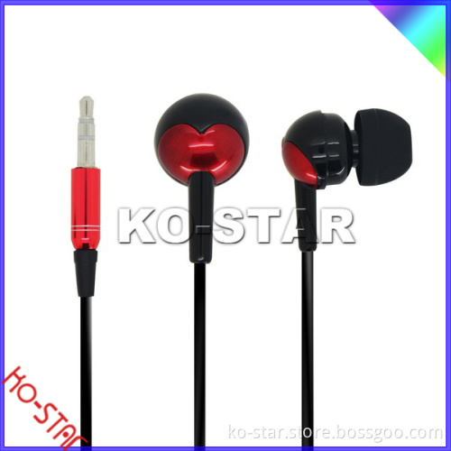 Unique Round Shape Plastic In-ear Earphones for portable Media Player